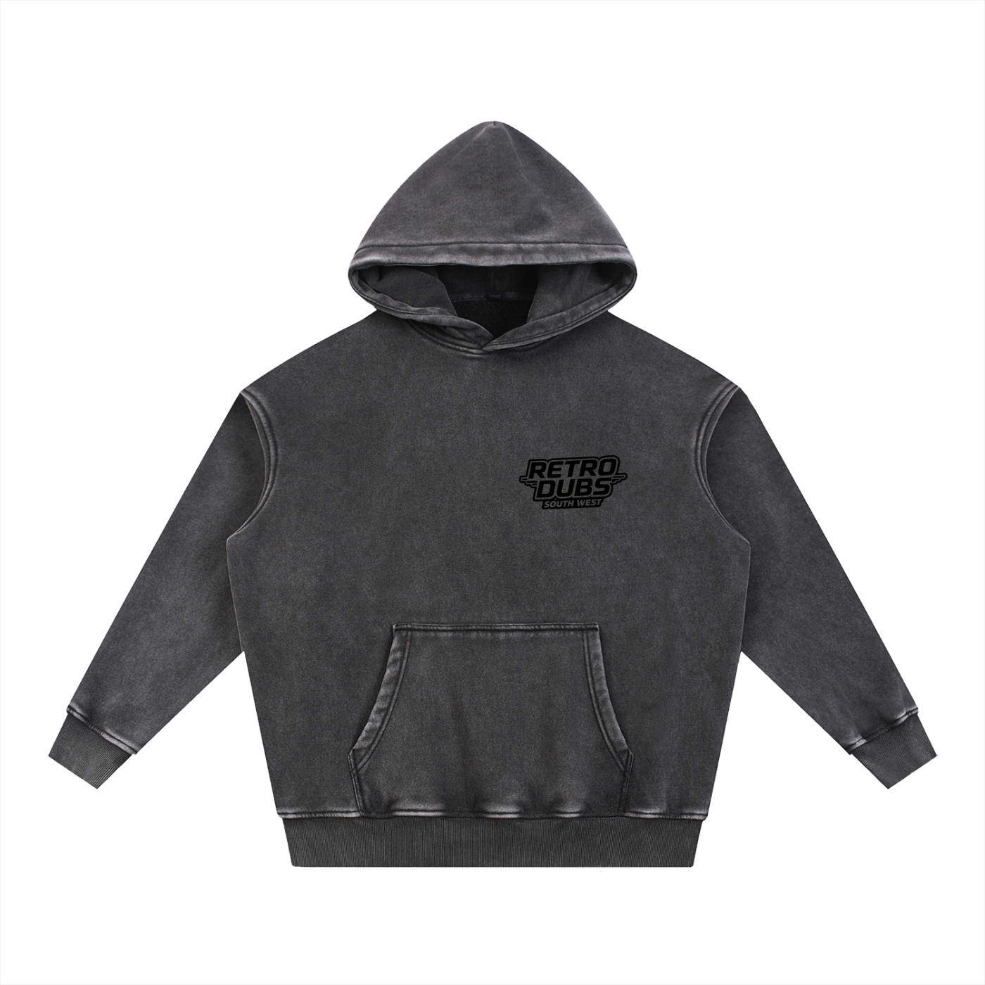 Snow Wash Fleece Oversize Hoodie
