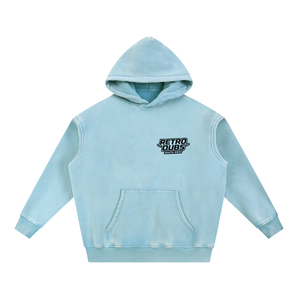 Snow Wash Fleece Oversize Hoodie