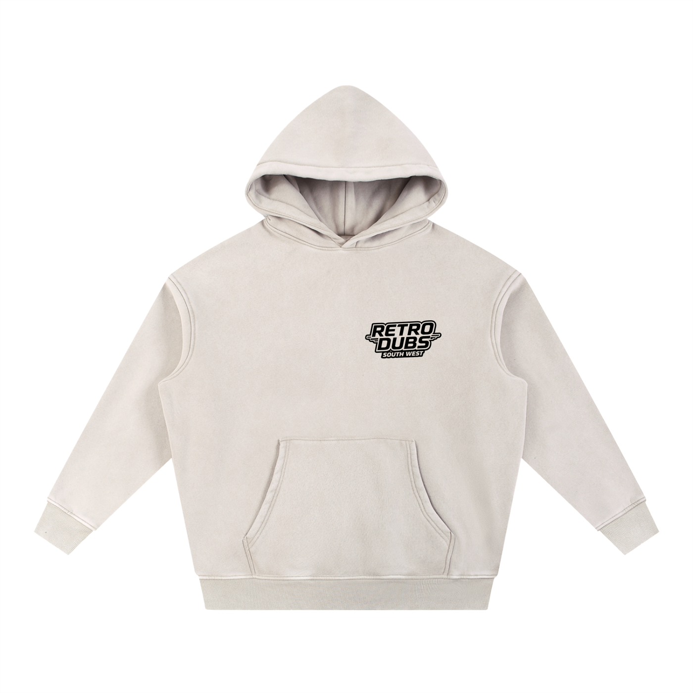 Snow Wash Fleece Oversize Hoodie