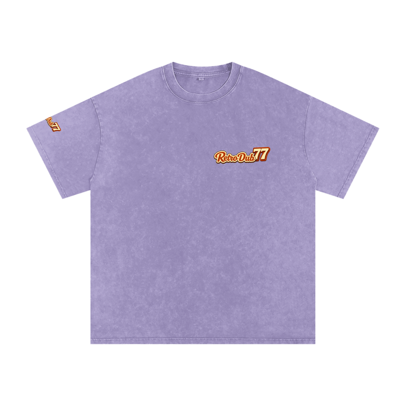 BOMBER GIRL RD77  Snow Washed Oversized Cotton Tee