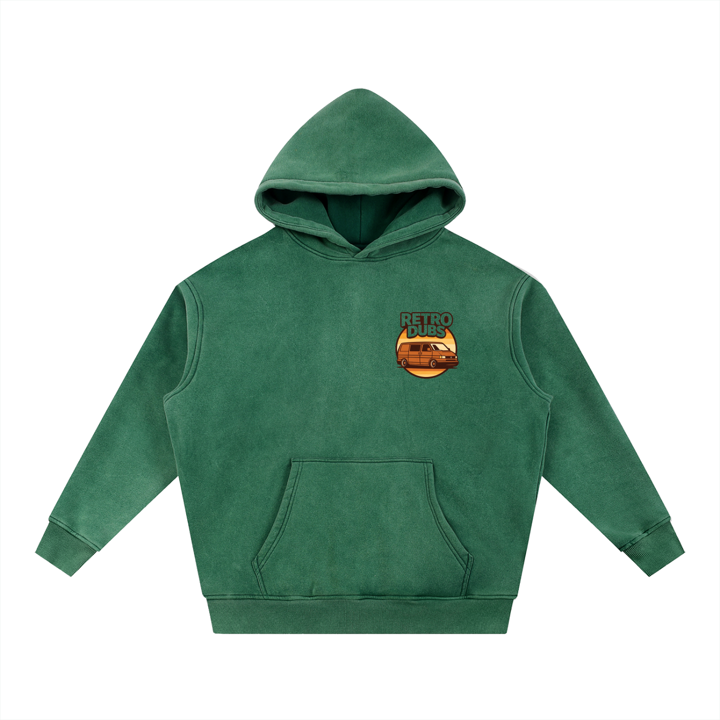 Snow Wash Fleece Oversize Hoodie