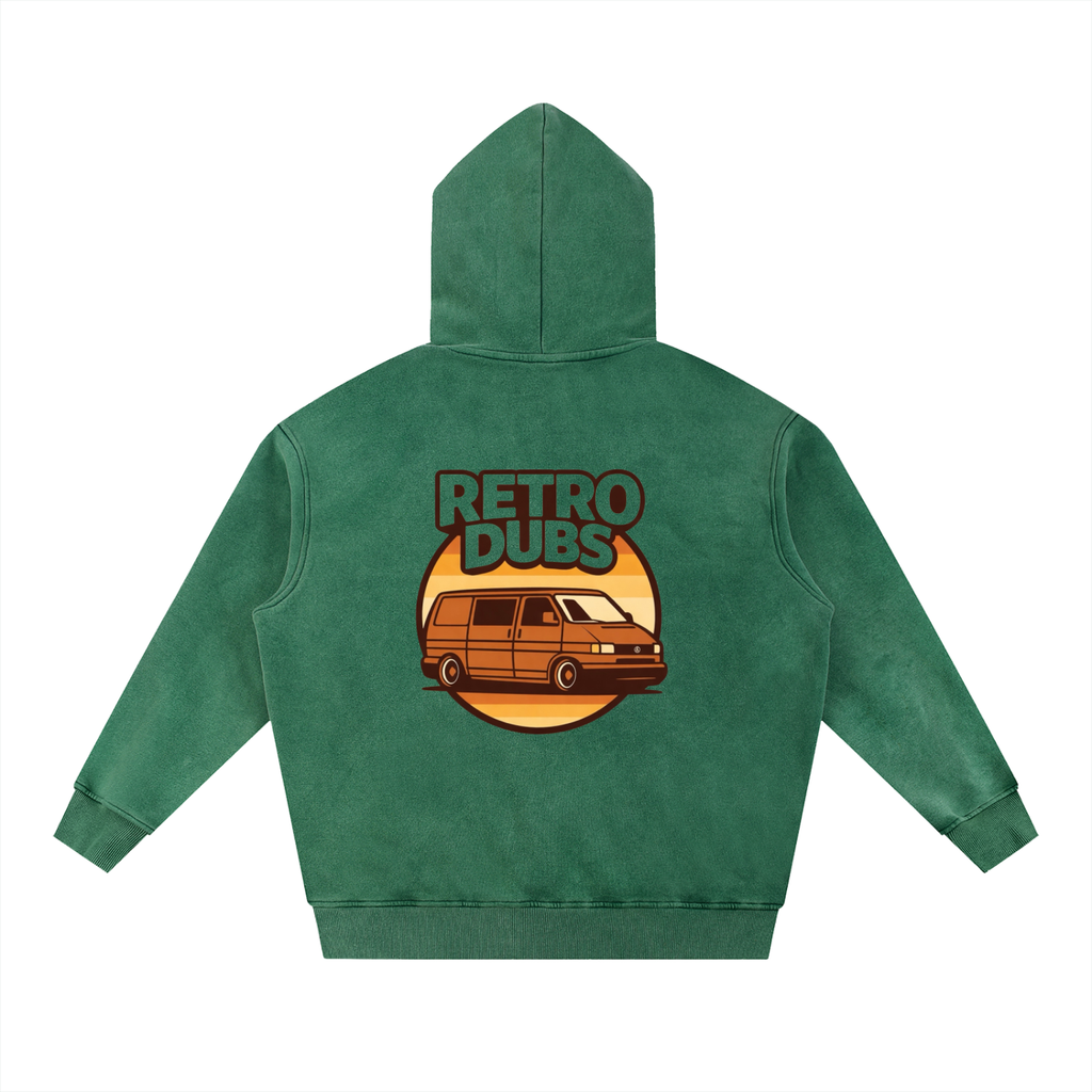 Snow Wash Fleece Oversize Hoodie