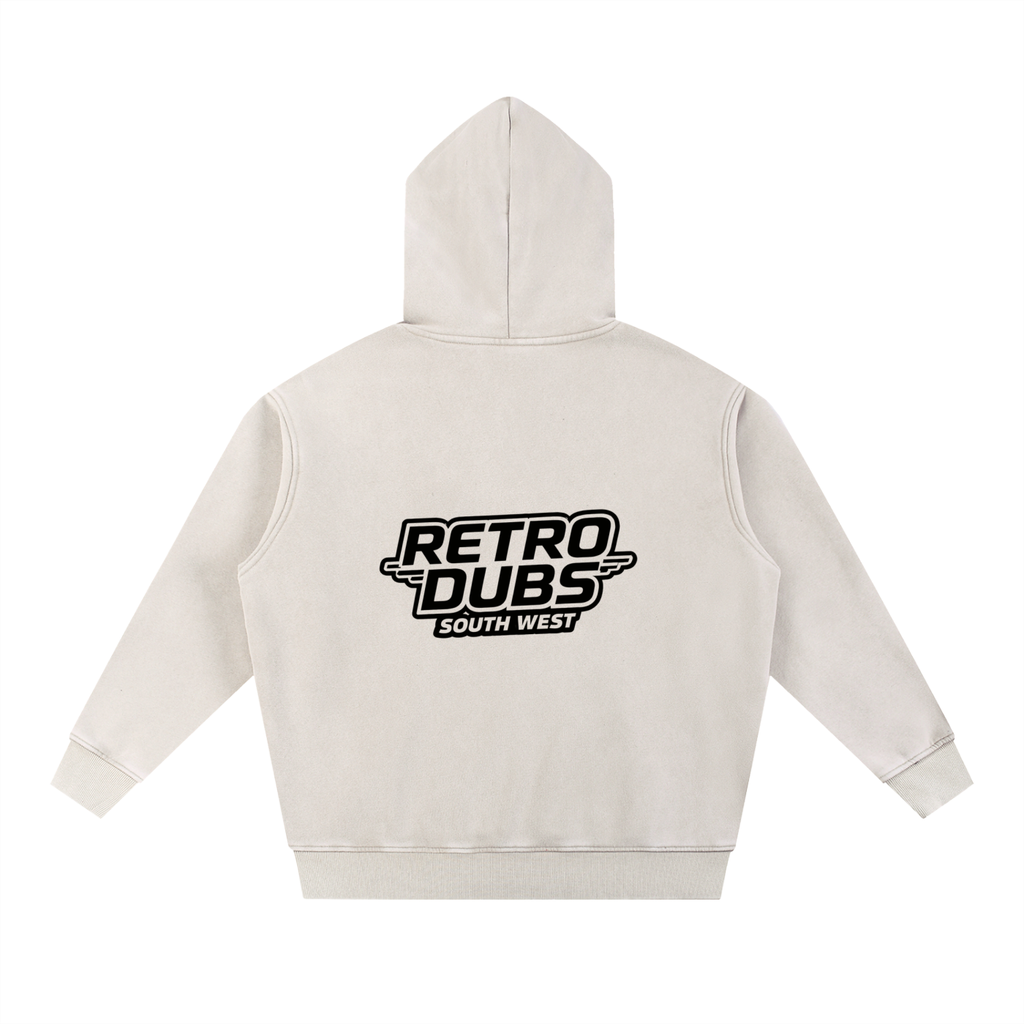 Snow Wash Fleece Oversize Hoodie