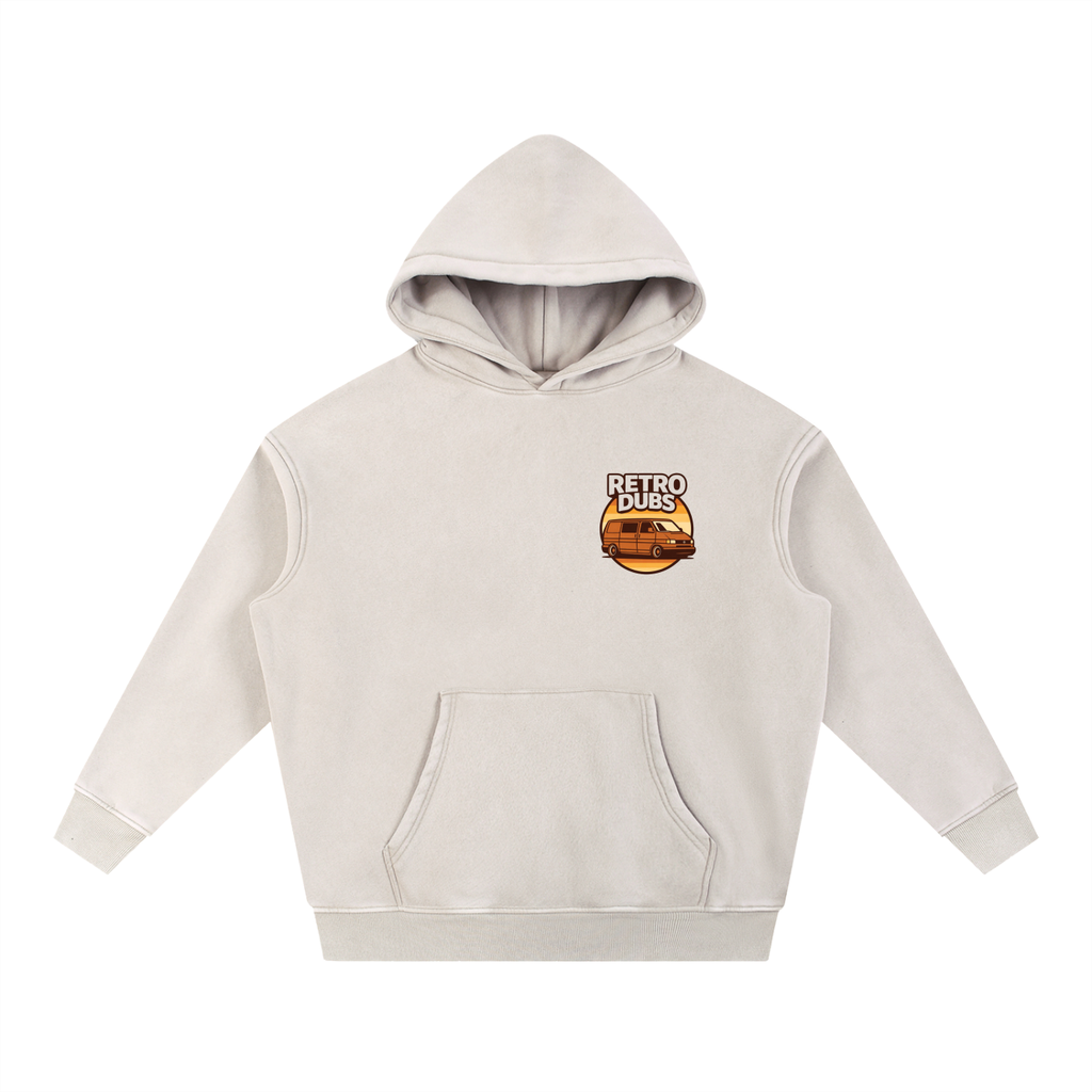 Snow Wash Fleece Oversize Hoodie