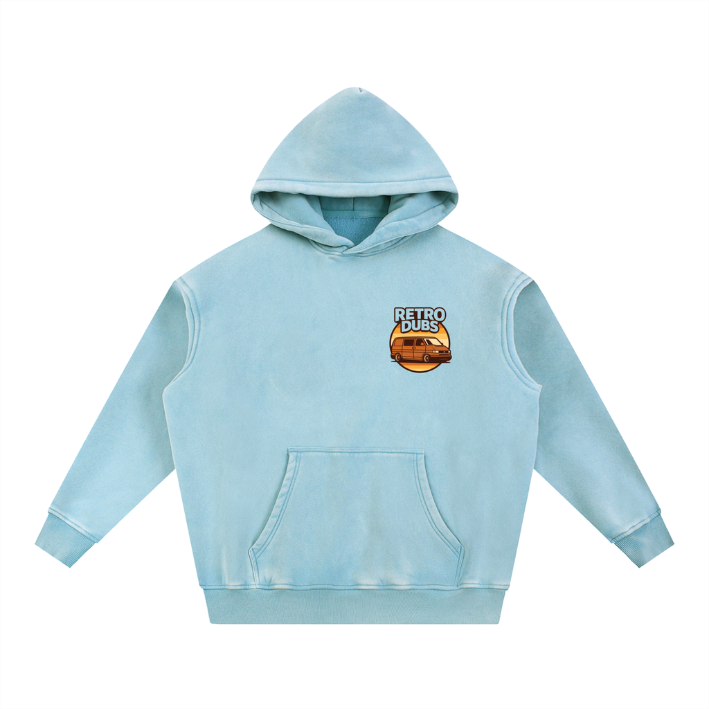 Snow Wash Fleece Oversize Hoodie