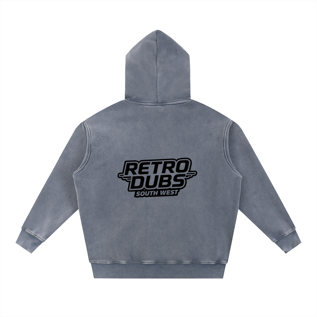 Snow Wash Fleece Oversize Hoodie