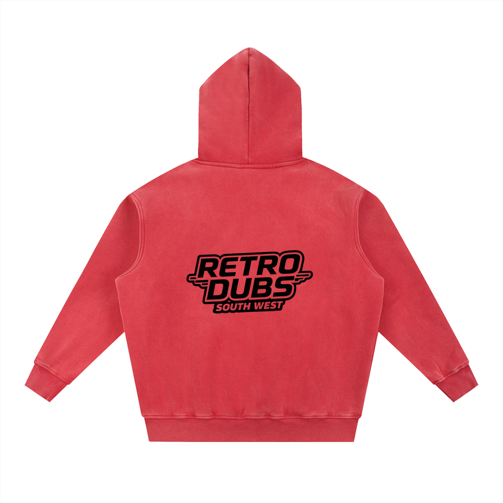 Snow Wash Fleece Oversize Hoodie