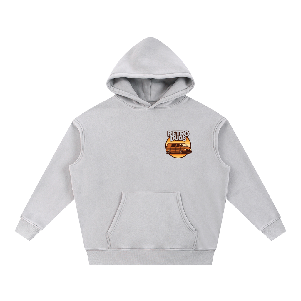 Snow Wash Fleece Oversize Hoodie