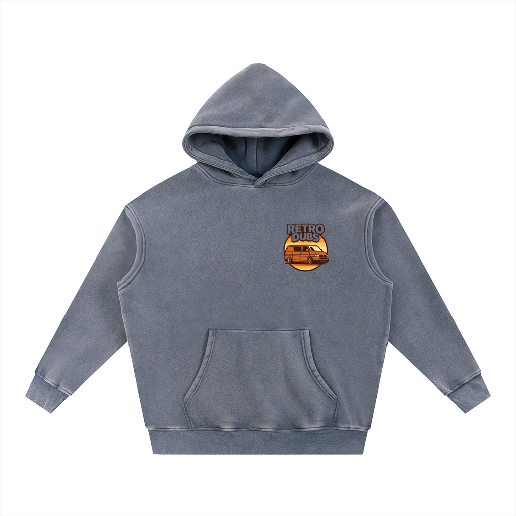 Snow Wash Fleece Oversize Hoodie