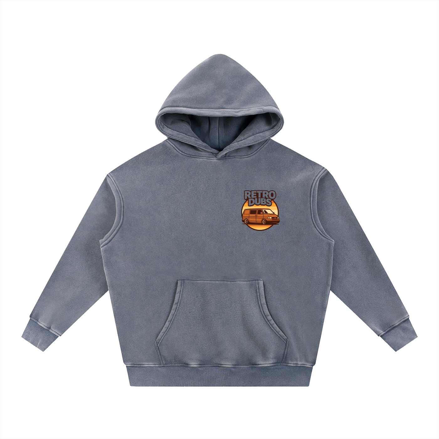 Snow Wash Fleece Oversize Hoodie